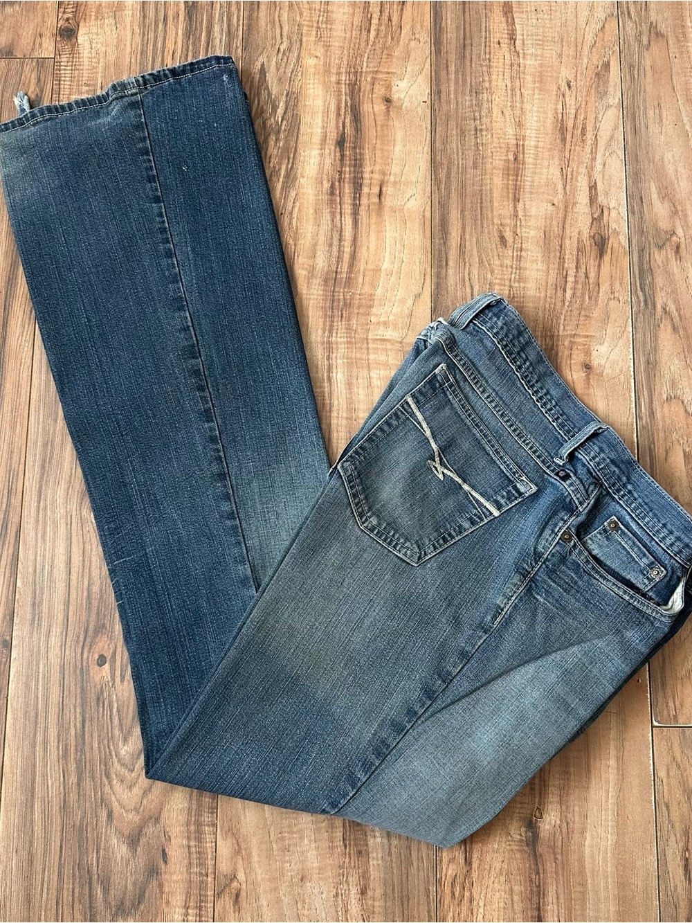Vintage Y2K Cinch Women's Medium Blue Low Rise Bootcut Jeans 13 XL • 37